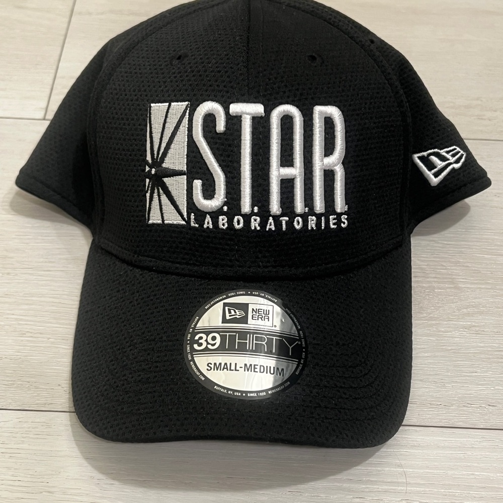 New Era Black DC STAR Laboratories Cap
